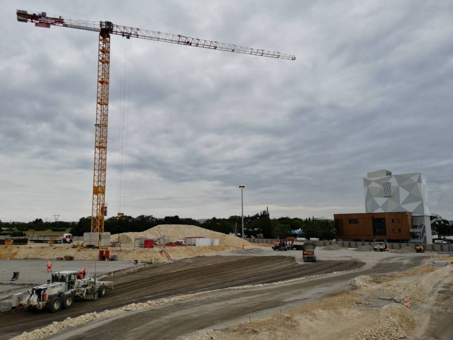 Arena : le chantier progresse mais avec trois mois de retard