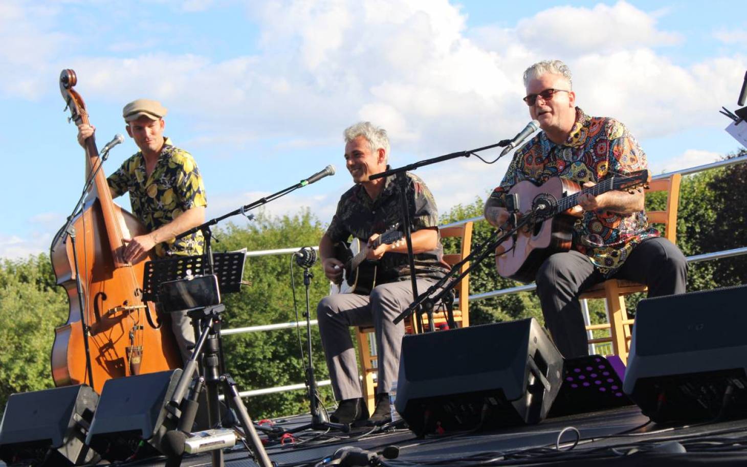 Nicolas Moro et Sanseverino en concert au parc de Blossac