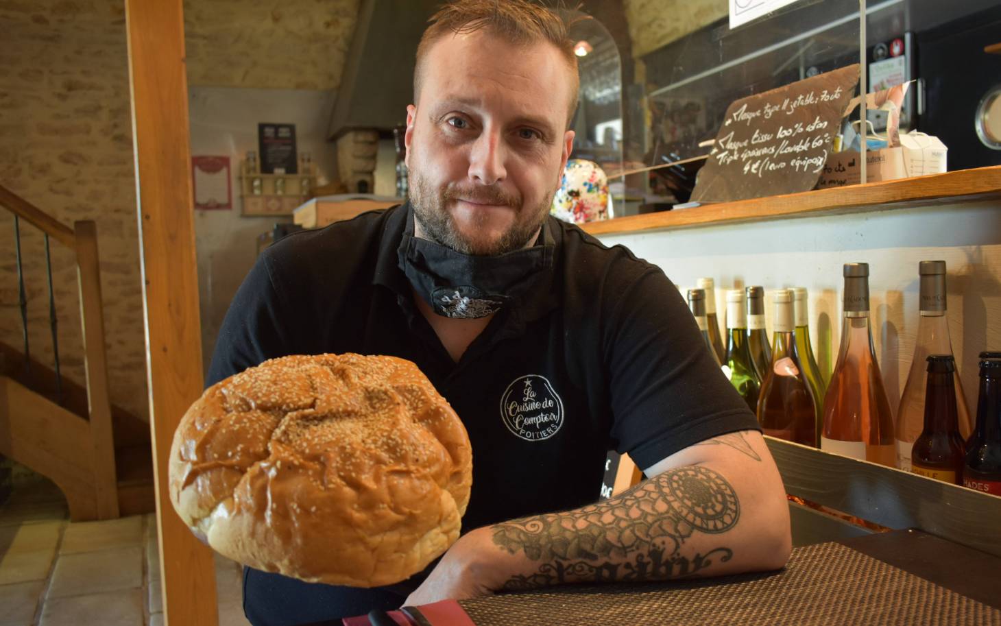 Le chef Olivier Leclerc à la Coupe de France du burger