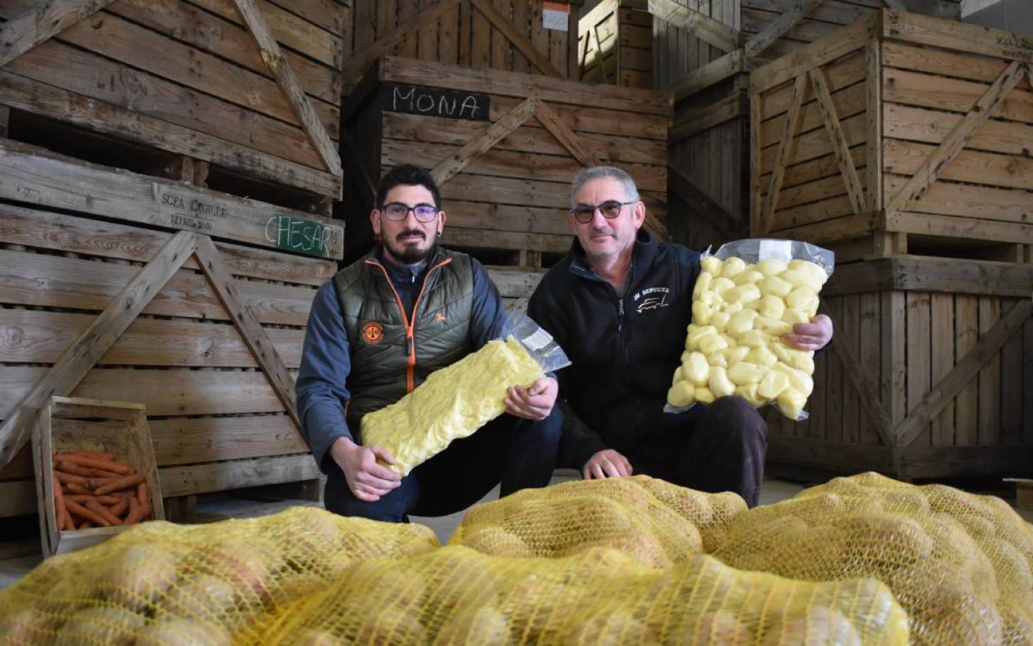 Les pommes de terre jouent leur peau