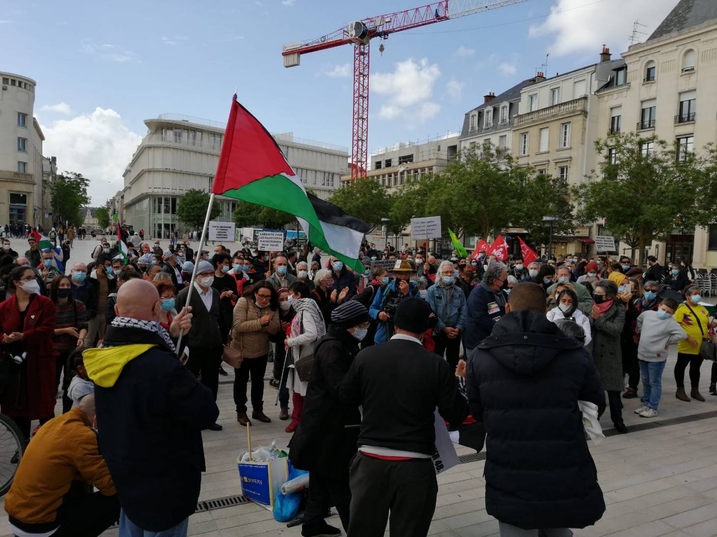Rassemblement de soutien à la Palestine à Poitiers