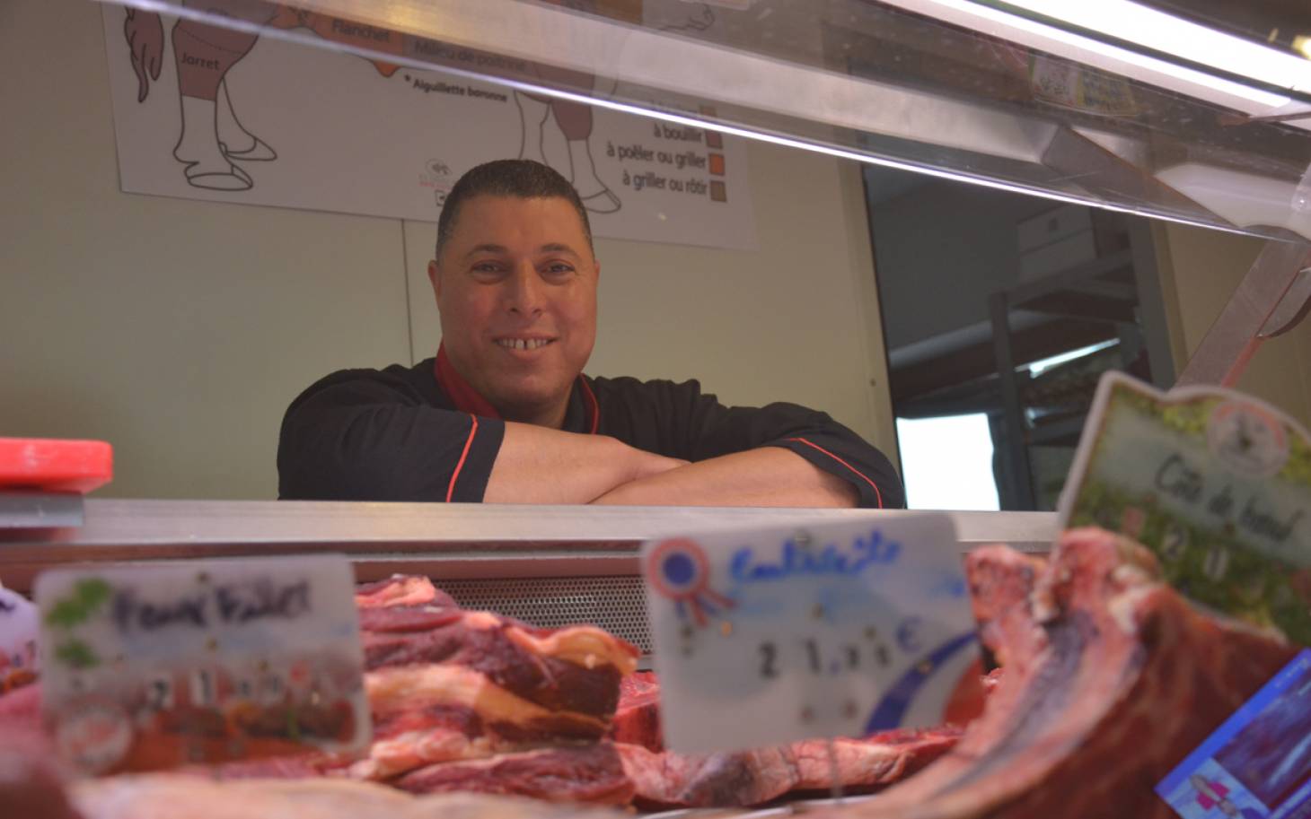 Le boucher a du cœur