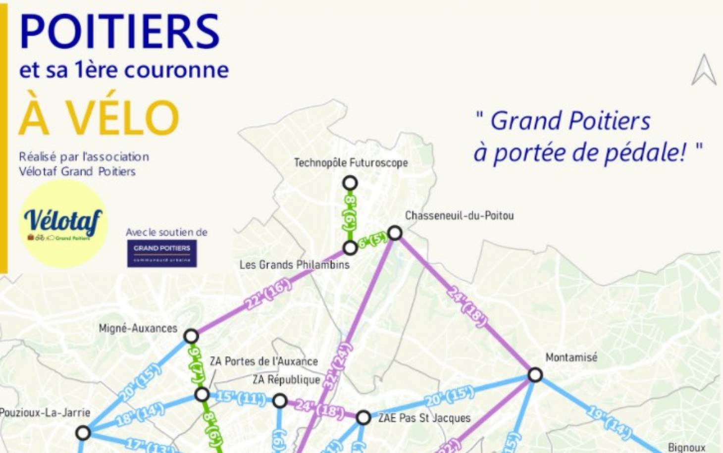 Une carte minute pour pédaler malin