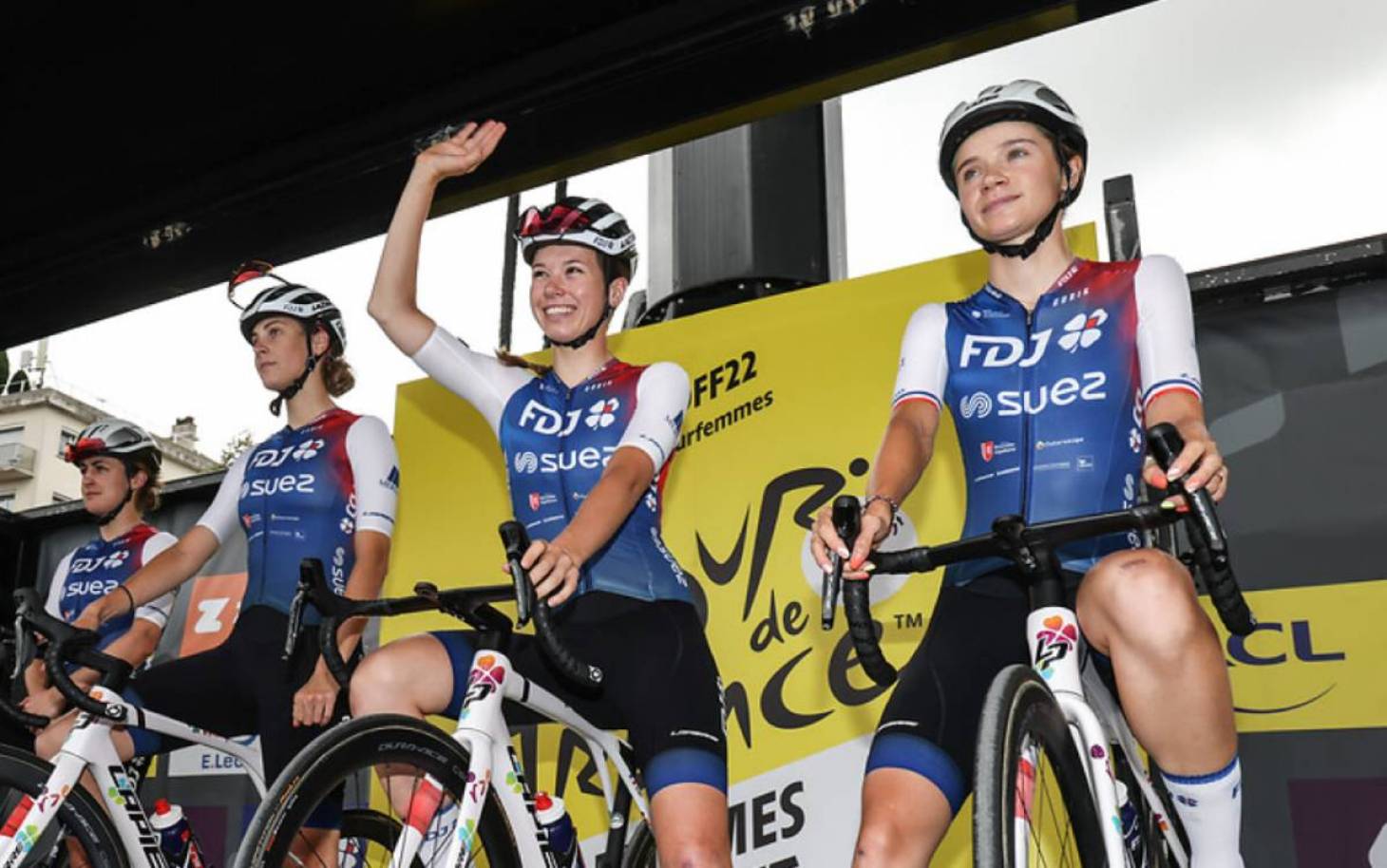 Tour de France Femmes - Evita Muzic (FDJ Suez Futuroscope) sur le podium de la 4e étape