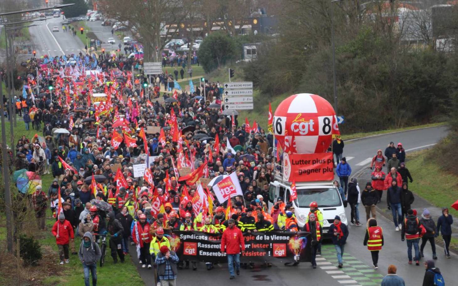 A Poitiers, forte mobilisation contre la réforme des retraites