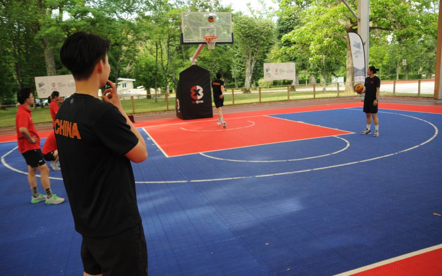 Basket 3x3 - La Chine en résidence au Creps