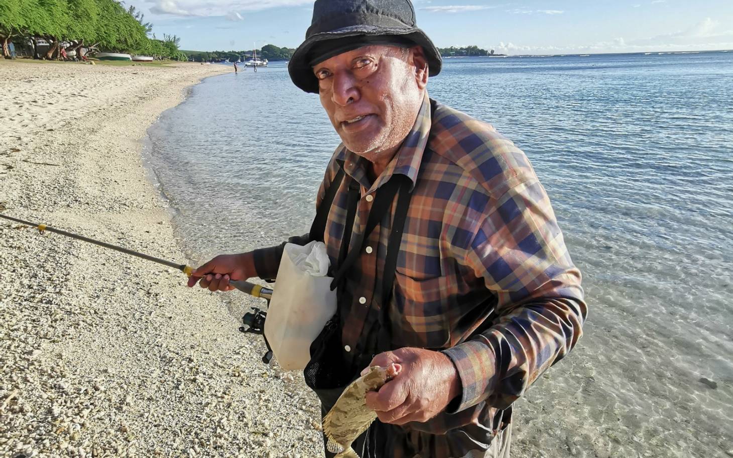 Ile Maurice :  Eugène le pêcheur