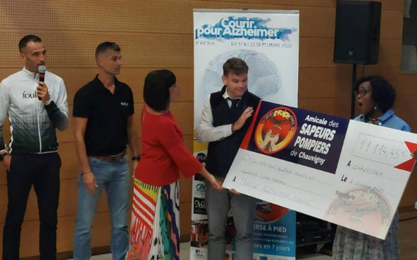 Courir pour Alzheimer - Les sapeurs-pompiers collectent plus de 11 000€ de dons