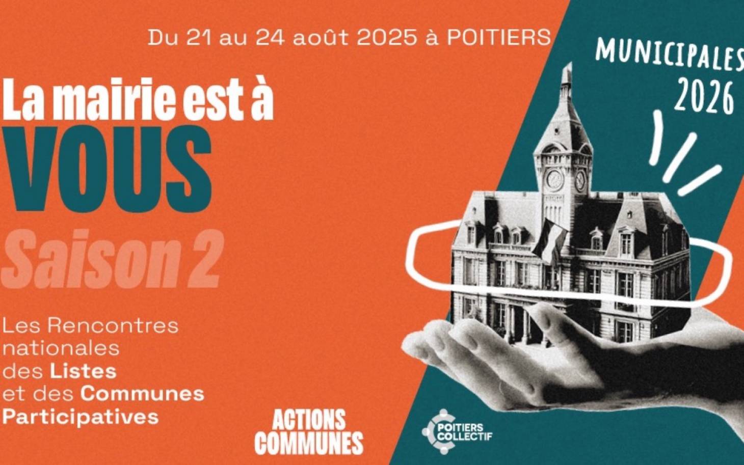 Les 7es Rencontres nationales des listes citoyennes auront lieu à Poitiers