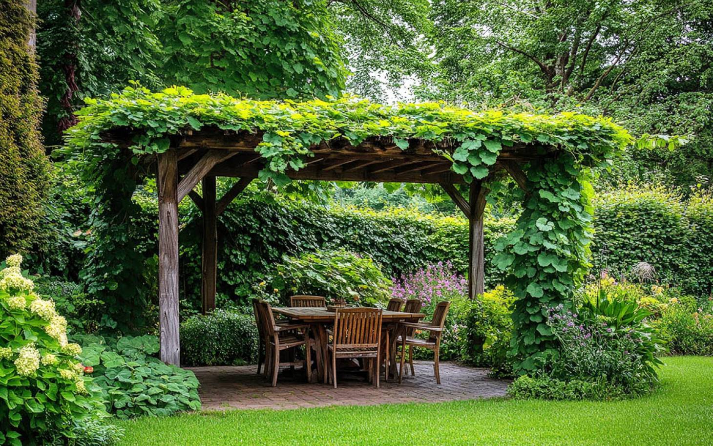 Ma pergola est végétale