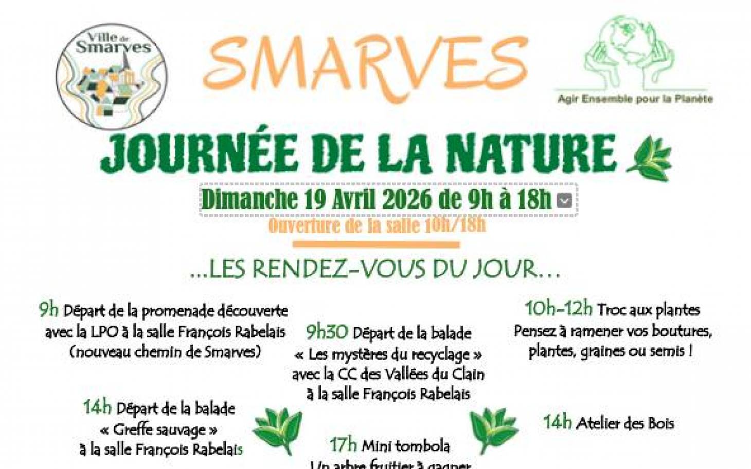 Smarves fêtera la nature le 19 avril