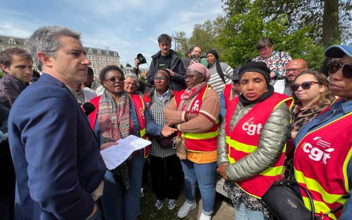 Ehpad des Feuillants : François Ruffin en soutien aux grévistes