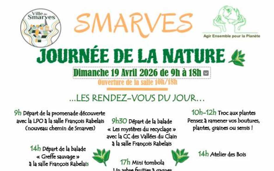 Smarves fêtera la nature le 19 avril
