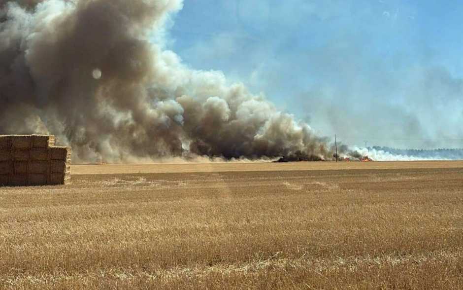 Quatre feux de cultures et 40 hectares brûlés