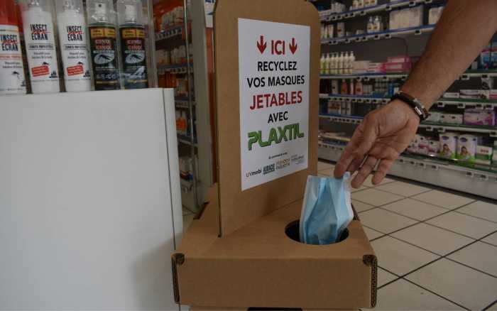 Masques usagés : bientôt des bornes de collecte à Poitiers