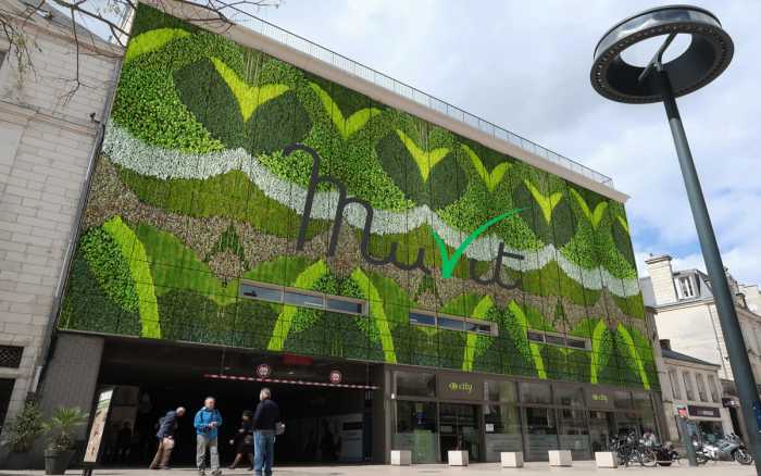 Un jardin vertical en façade