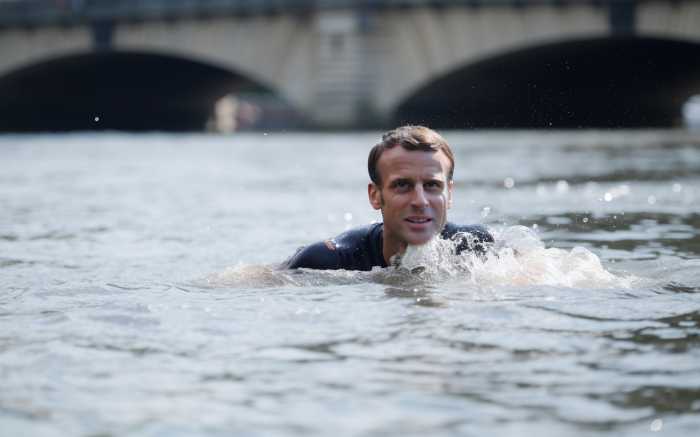 Exclu : Macron dans la Seine !