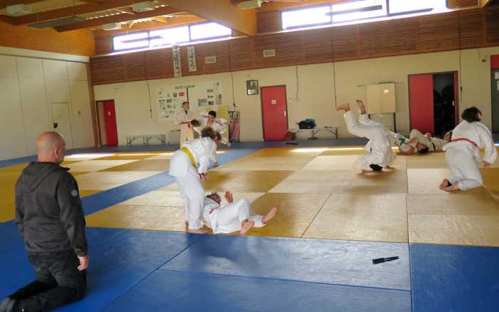 Classe de ju-jitsu,  l’exception lussacoise