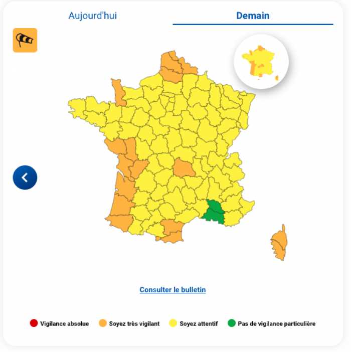 Tempête Benjamin - Fortes rafales et perturbations dans la Vienne