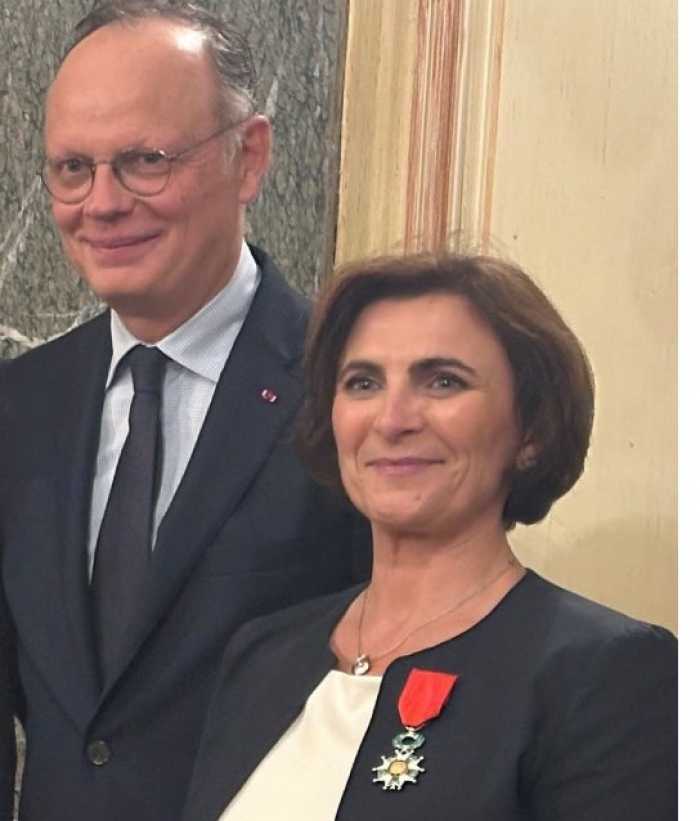 Delphine Sabatey décorée  de la Légion d’Honneur