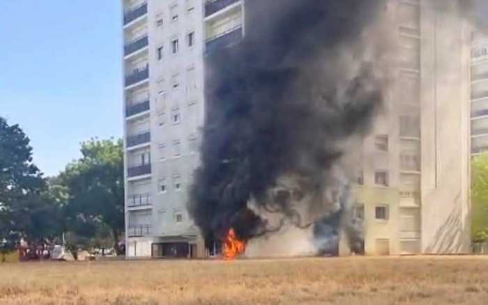 Feu d'immeuble aux Couronneries, un appartement entièrement détruit