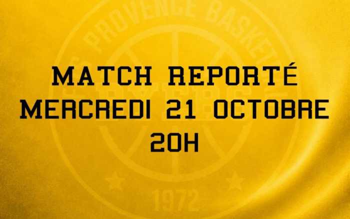 Basket/Elite 2 - Fos Provence-PB86 reporté
